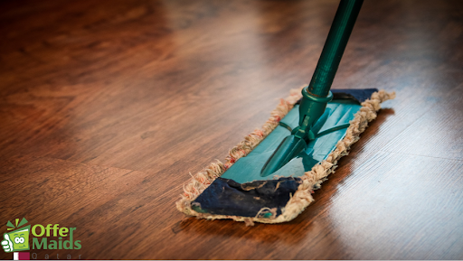 Mopping the floor